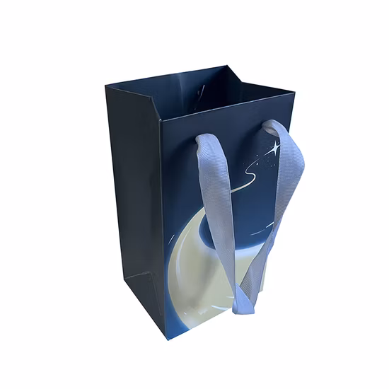 Custom Luxury Cosmetics Jewelry Wedding Shopping Small Gift Paper Bags with Logo 