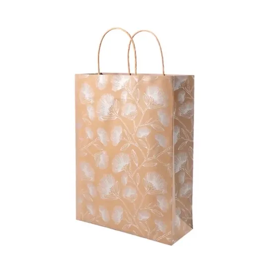 Customizable Size Laminating Process Double Side Printed Gift Paper Bag 