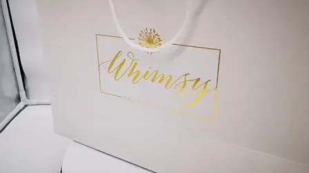 Custom Fashion Your Own Logo Print Paper Shopping Bags with Logos 