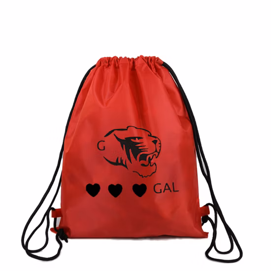 Wholesale Cheap Polyester Custom Promotional Drawstring Sack Pack Bag 
