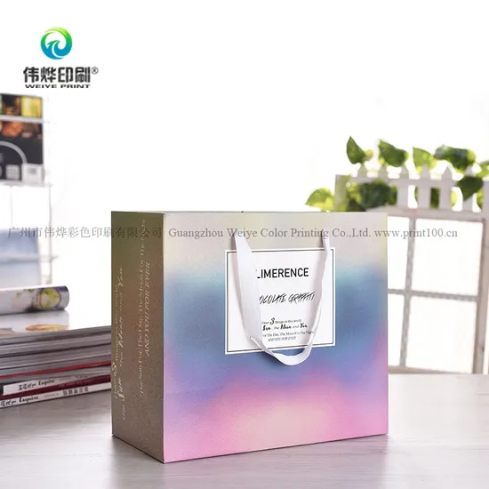Custom Printing Cosmetic Packing Paper Shopping Gift Bag 