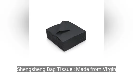 Elegant Custom Black Lunch Napkins for Home and Business 