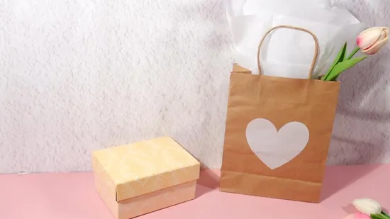 High Density Weighted Kraft Paper Party Favor Bags 