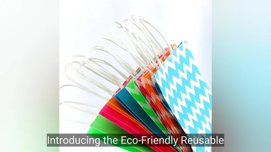 Personalized Custom Paper Bag Printing for Regular Shopping Bags 