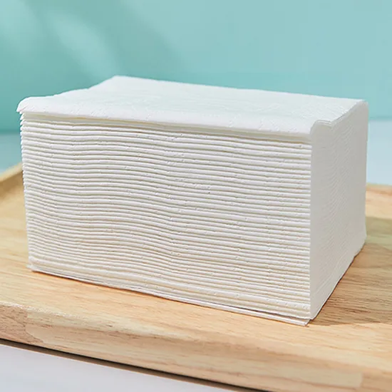 Soft Raw Bamboo Disposable Facial Towelette Tissue 