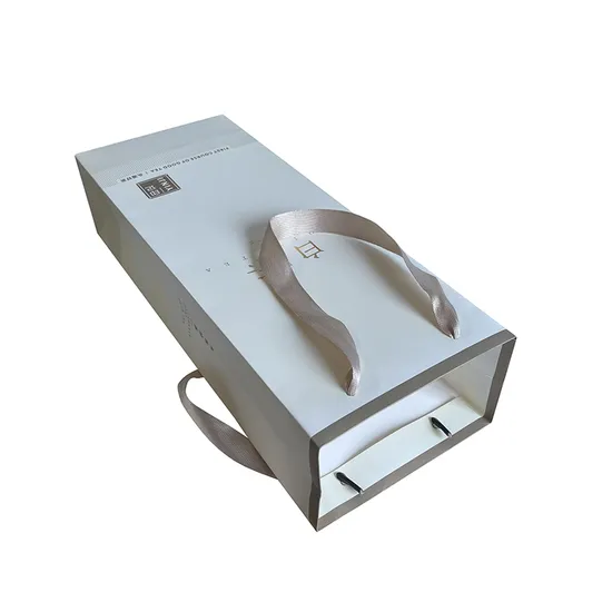 Customizable Logo Red Wine Gift Box Handheld Business Gift Bag for Single/Double Bottles for Exhibitions and Promotions 