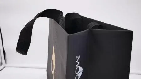 Recycled Matte Art Paper Gift Bag Packaging with Foil Logo 