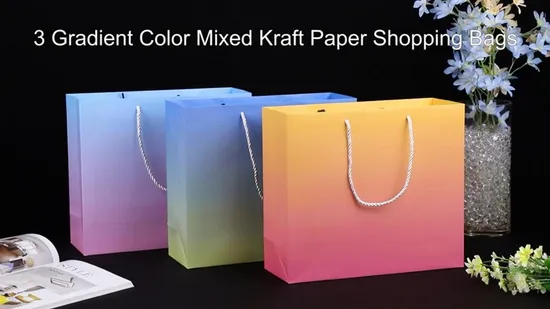 Custom Fashion Luxury Box Set Fancy Wedding Paper Gift Bags for Guest 