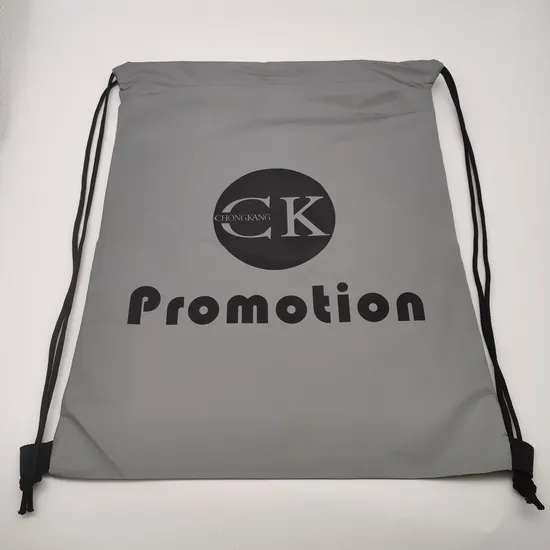 Drawstring Customized Reflective Drawstring Gift Bags String Backpack Gift Bags for Men 