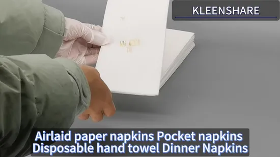 High Quality Customized Size Dinner Disposable Thick Airlaid Napkins Tablecloth 