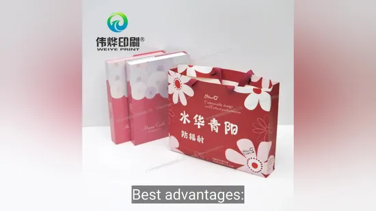 Colorful Clear Printing Pretty Paper Packaging Bag 