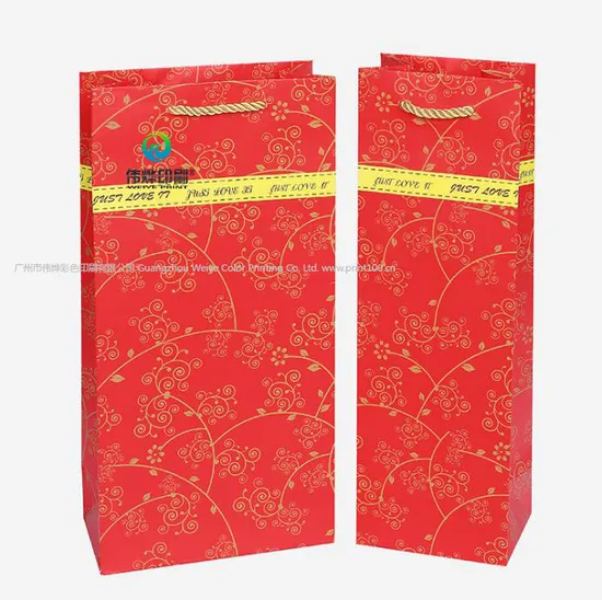 Custom Luxury Beautiful Cosmetic Paper Printing Gift Bag 