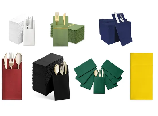 Airlaid Napkin Cutlery Pocket Paper Napkins for Restaurant Sale 