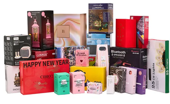 Wholesale Paper Gift Box White Card Paper Box for Birthday Party 