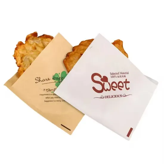 Factory Price Customized Food Grade Bakery Oil Resistant Greaseproof Bags 