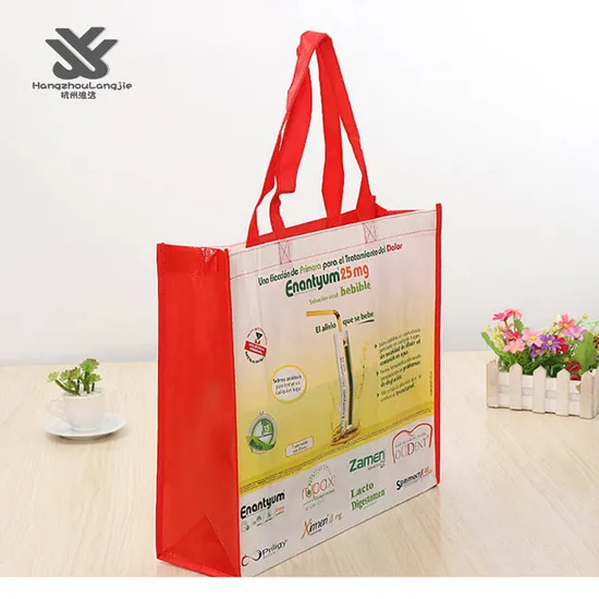 High Quality Christmas Tote Bag Reusable Laminated Non